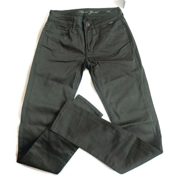 Mavi Gold ALEXA Mid Rise Skinny Denim Jeans Womens 26 X 32 Green Pants Sample - Picture 1 of 8